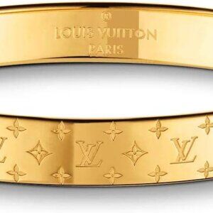 Louis Vuitton Gold Nanogram Cuff